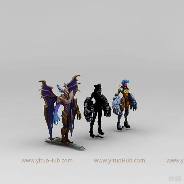 现代lol人物角色模型