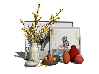 北欧装饰品 陈设品 工艺品 摆件 插花花瓶组合