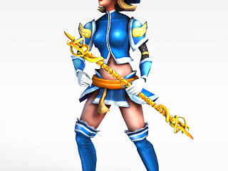 现代LOL拉克丝光辉女郎模型