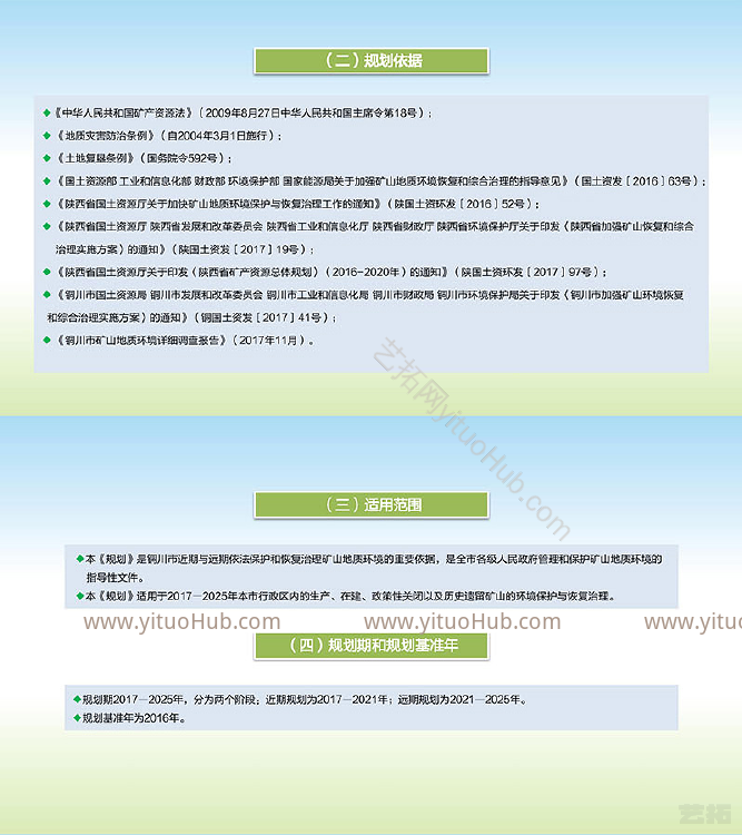 铜川市矿山地质环境保护与治理规划