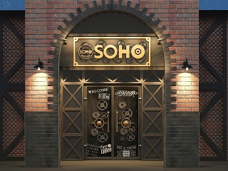 现代风格门头 店面 门店
