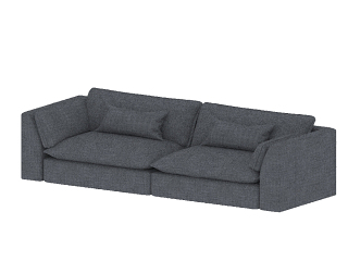 Crate and Barrel 现代双人沙发