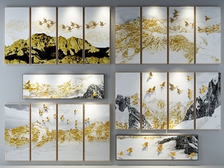 新中式装饰画 山水画