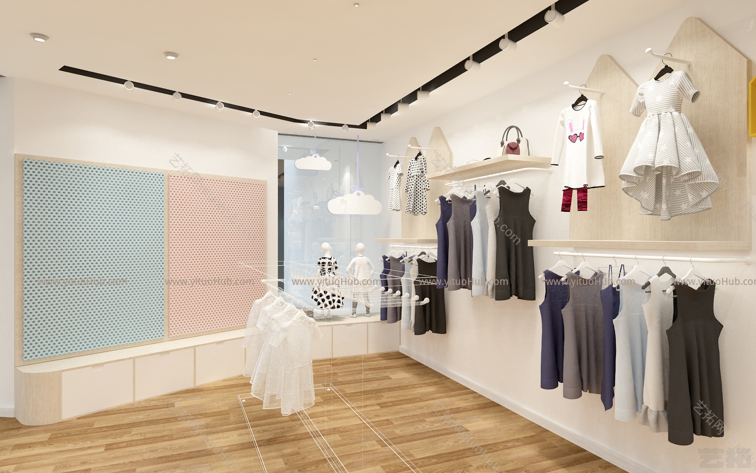 现代服装鞋店