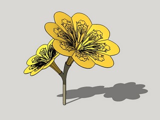 植物花朵雕塑