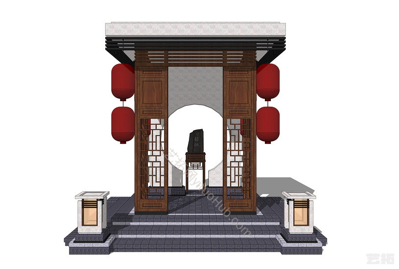 新中式凉亭