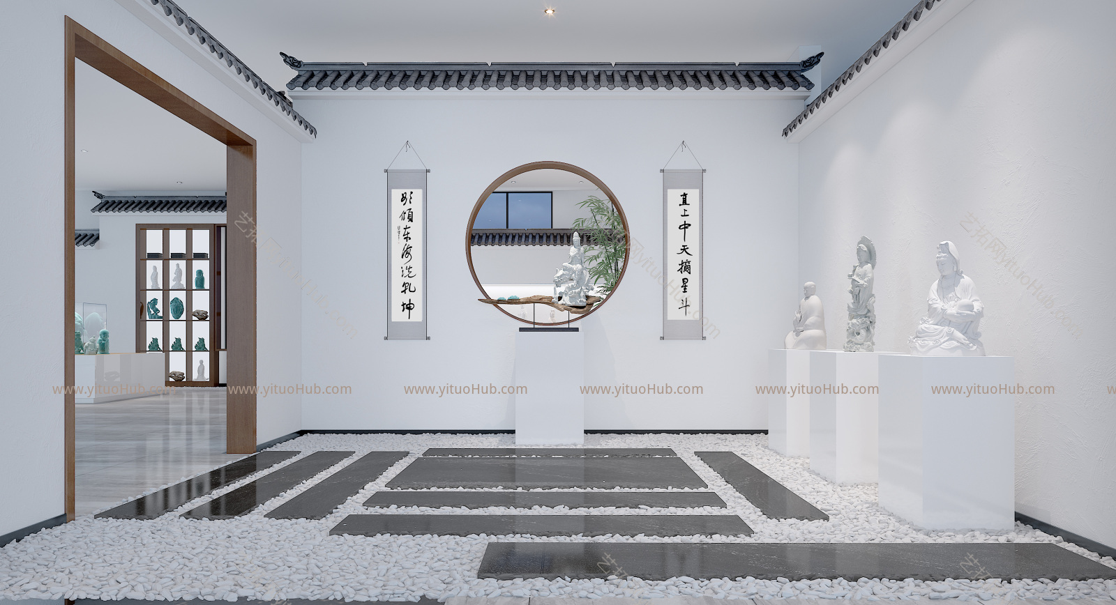 新中式徽派展厅