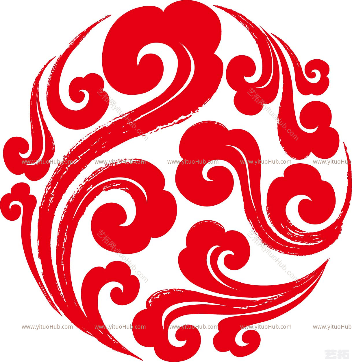 古典祥云花纹