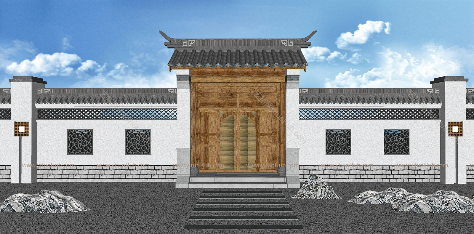 中式庭院花园