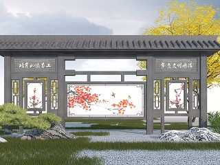 中式文化宣传栏