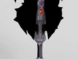 现代龙之谷武器斧头锤子模型