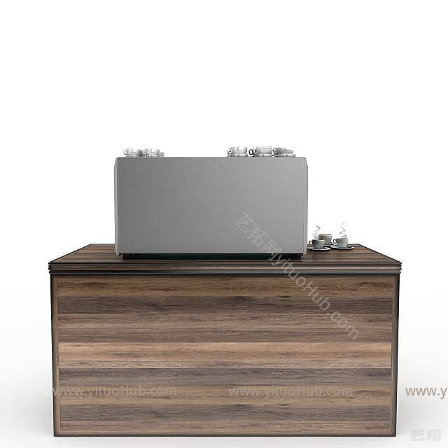 现代咖啡机模型