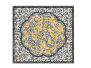 中式公园铺装小品