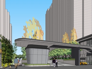 现代小区建筑