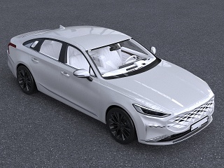 现代2021款起亚K8汽车低配版模型