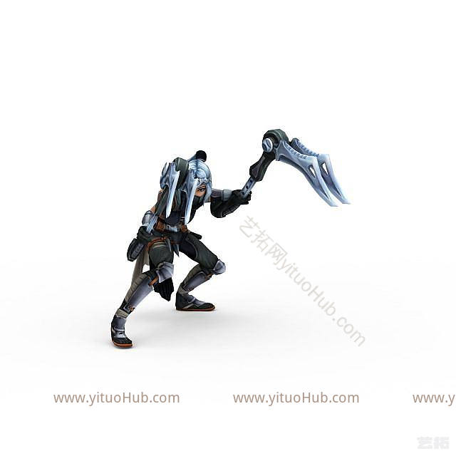 现代LOL暗影之拳阿卡丽模型