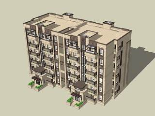 现代古典多层住宅