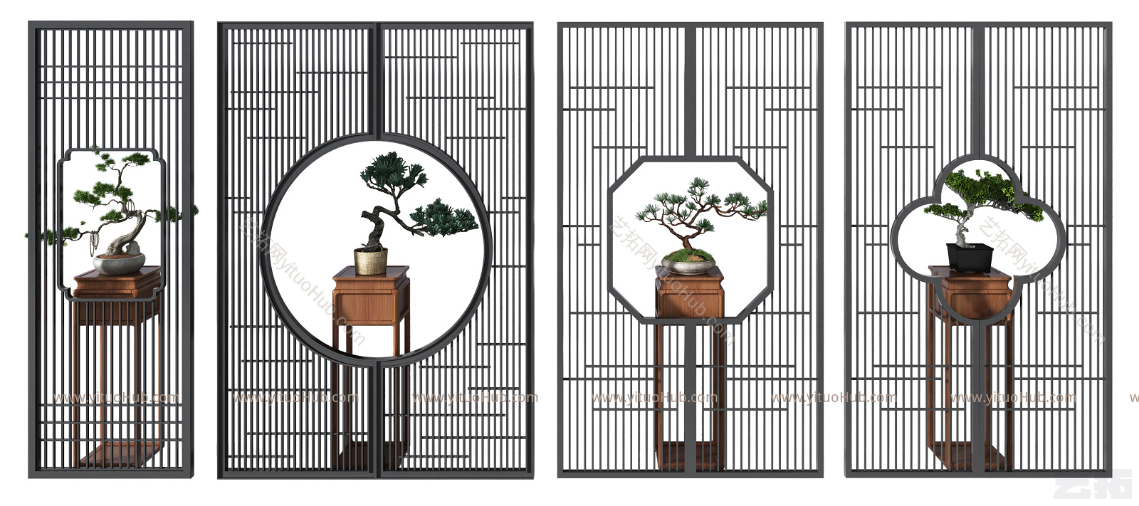 新中式隔断