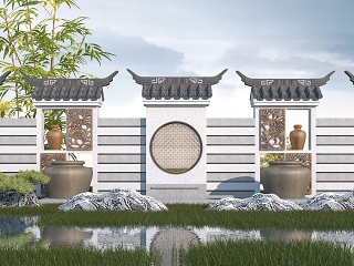 中式园林景观墙