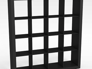 现代镂空展示柜模型