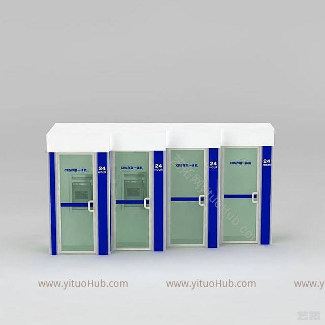 银行智能ATM机防护舱模型