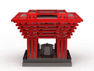 现代中国馆模型