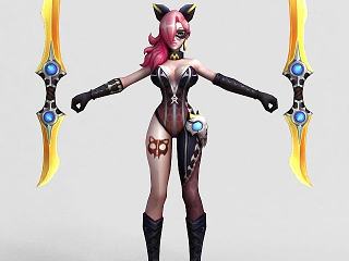 现代王者荣耀女游戏人物角色模型