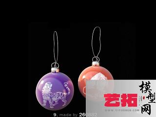 现代圣诞装饰球