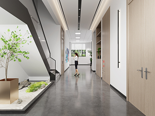 现代车类展厅3D模型