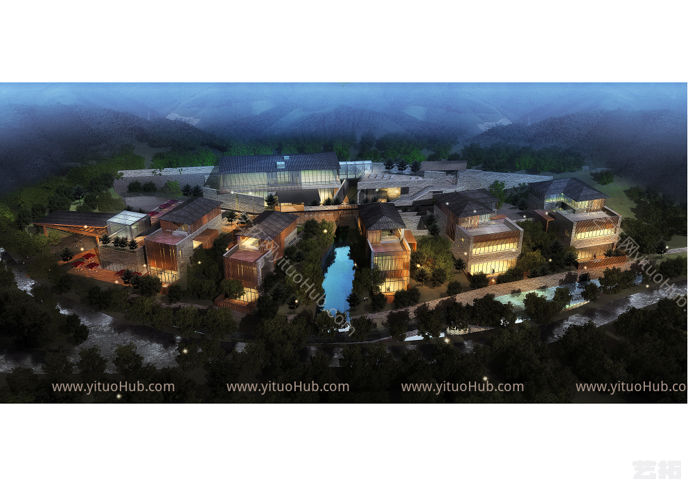 宁海温泉酒店建筑方案设计