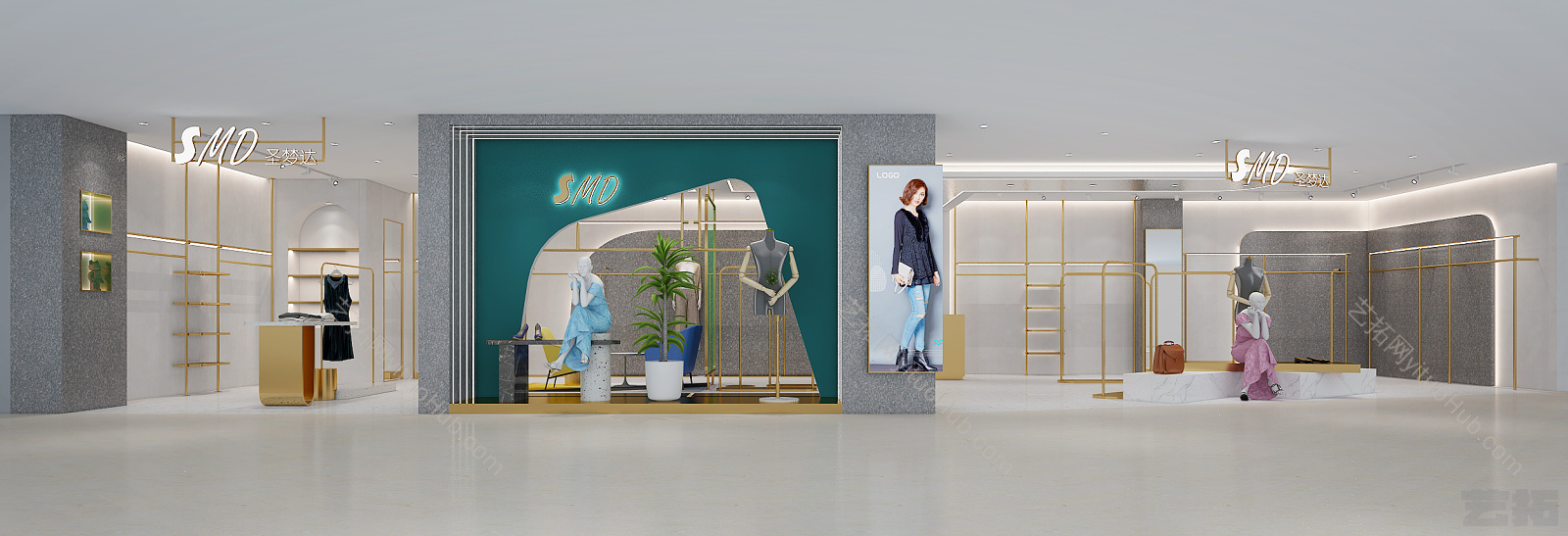 现代展厅 展台