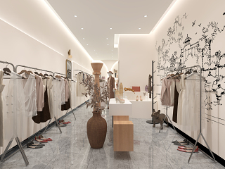 现代服装鞋店