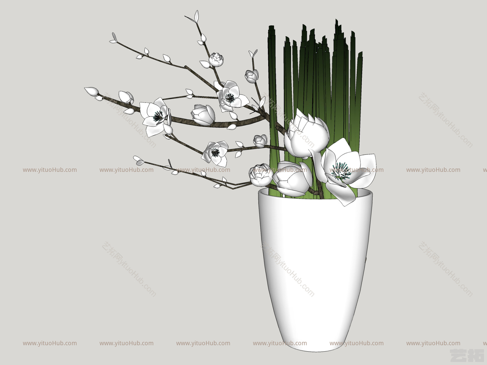 现代艺术插花卉