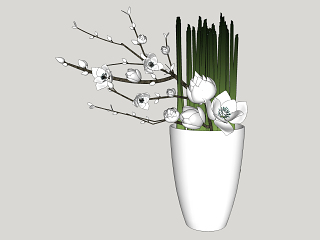 现代艺术插花卉