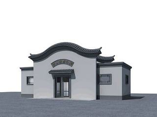 中式公厕模型