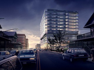 竞赛风建筑夜景效果图