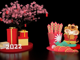 现代商场新年美陈