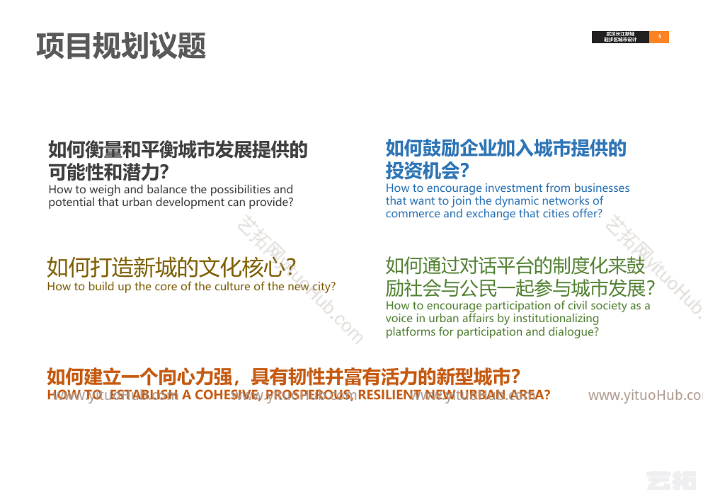 武汉长江新城起步区城市设计