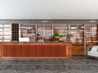 新中式烟酒柜 烟酒专卖店 白酒