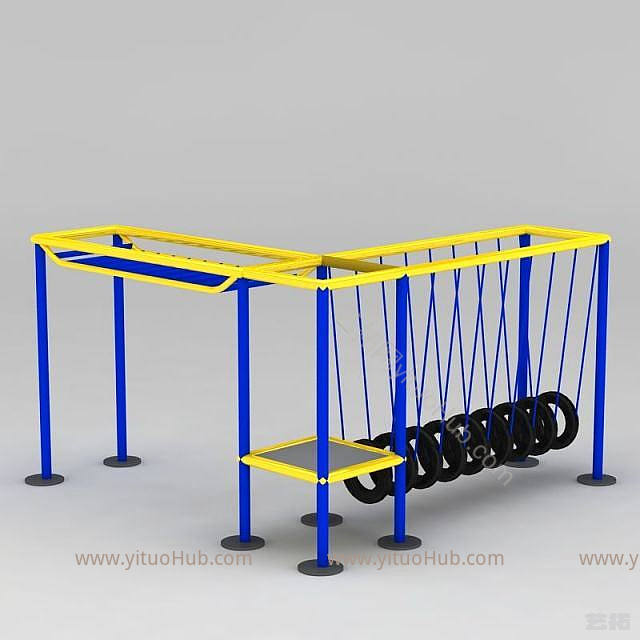 现代户外拓展设施模型