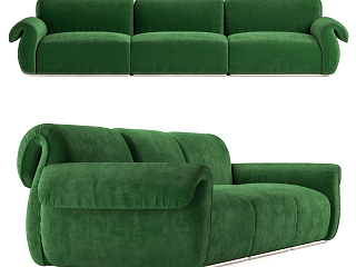 现代Natuzzi 多人沙发