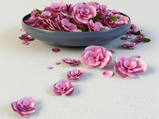 现代花朵装饰