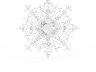 简欧欧式雕花模型