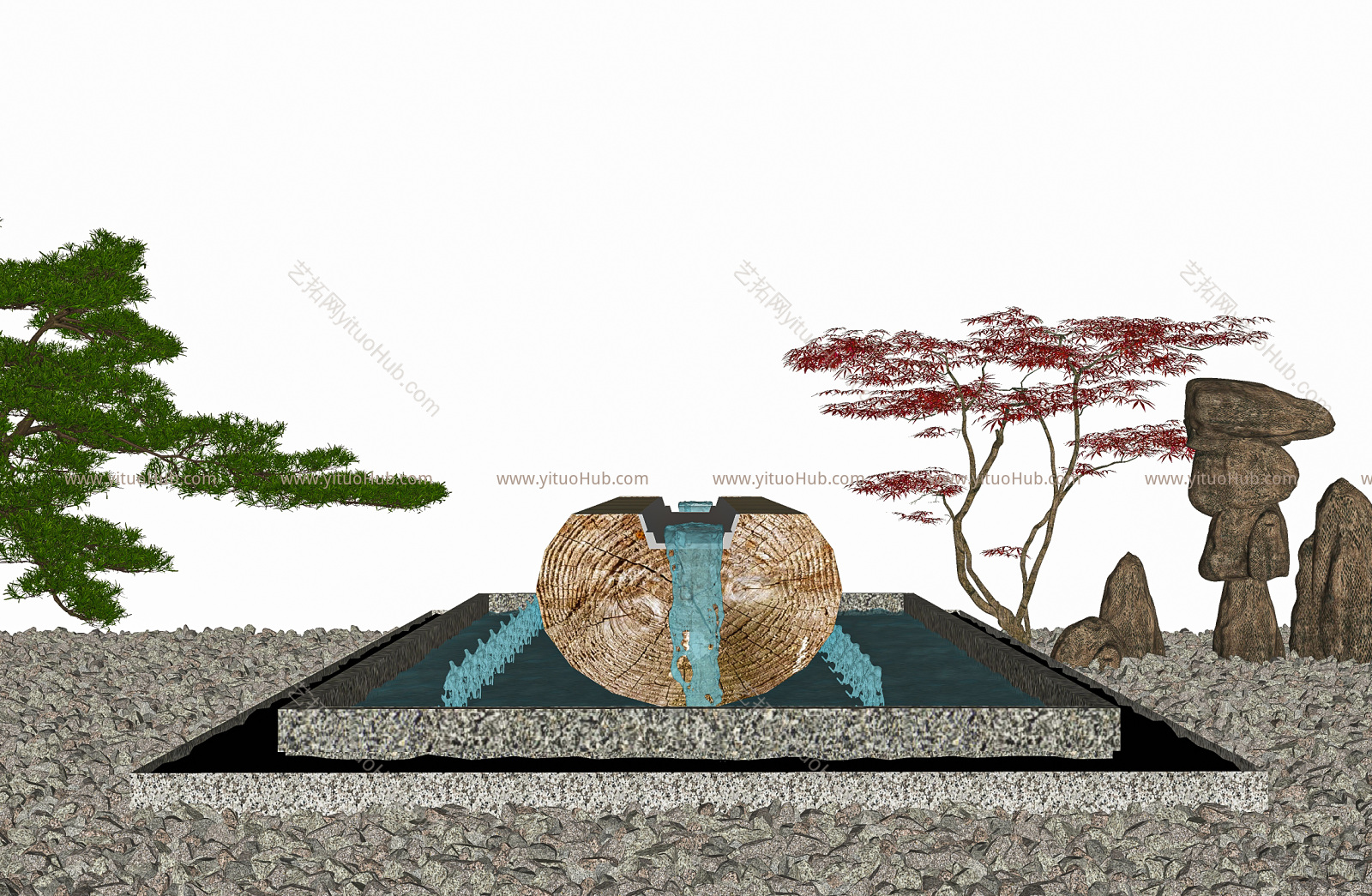 现代水景