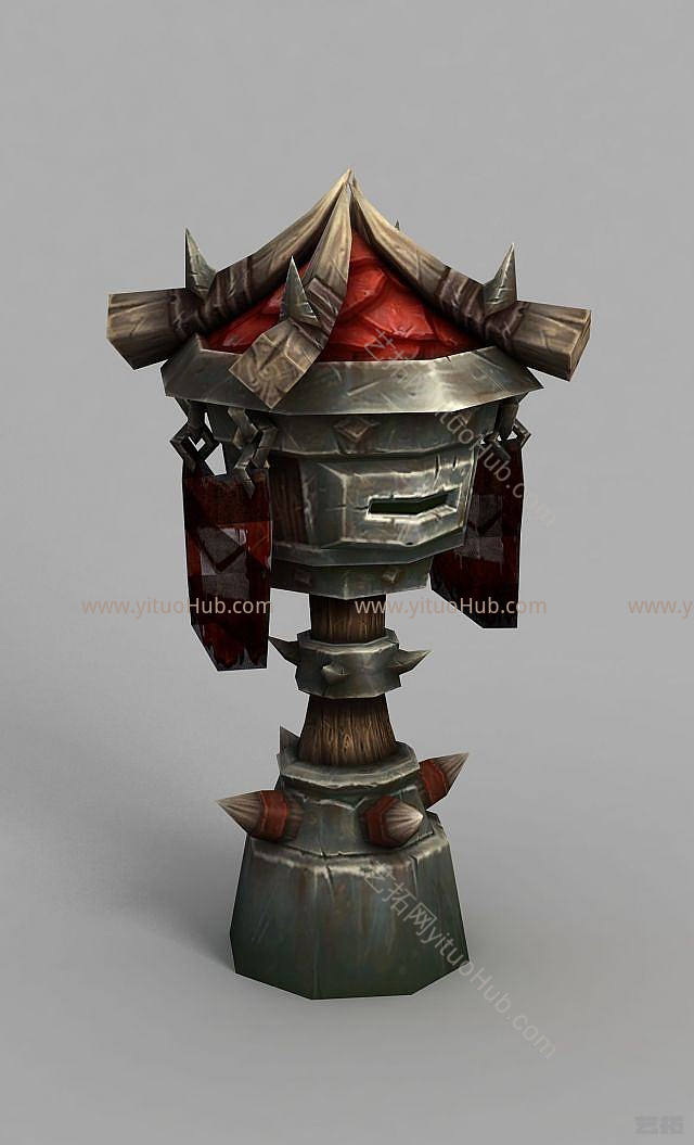现代魔兽世界场景道具模型