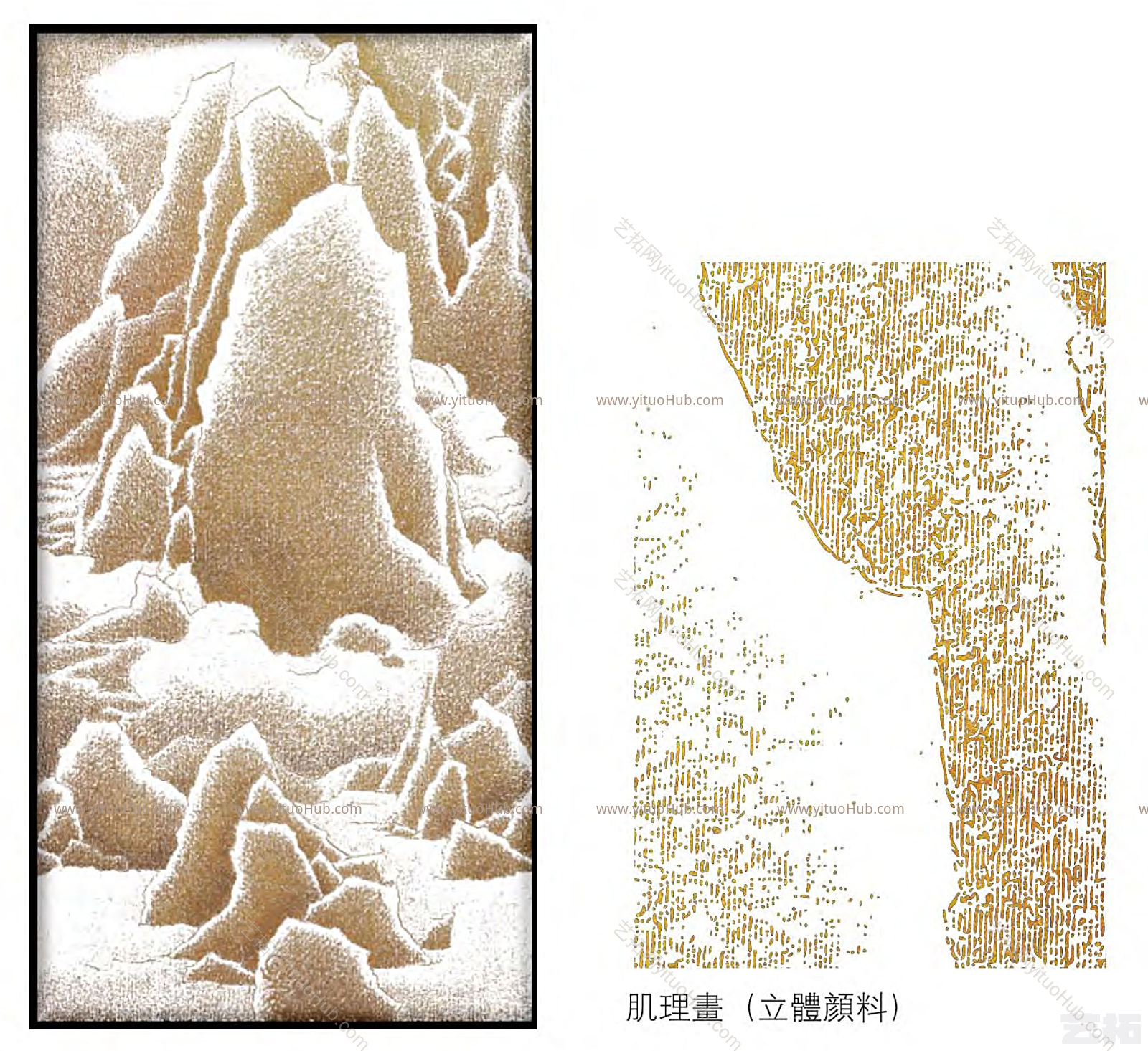 新中式风格挂画贴图