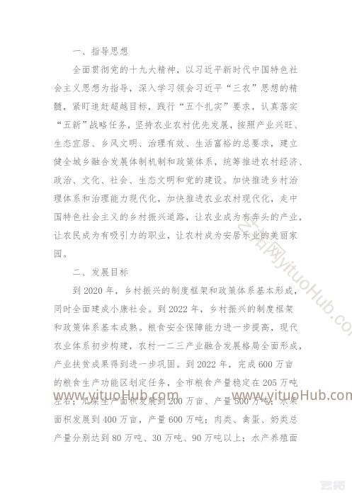 渭南市乡村振兴战略农业产业规划 禁