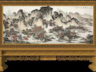 中式 插屏-隔断-落地屏风