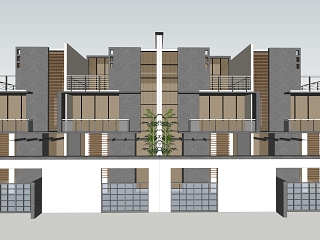 中式别墅 联排别墅 住宅建筑 自建房 豪华别墅 中式建筑