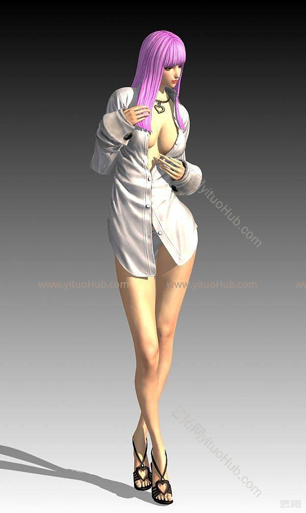 现代美女模型